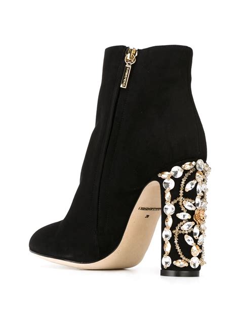 dolce gabbana black boots|dolce gabbana high heel boots.